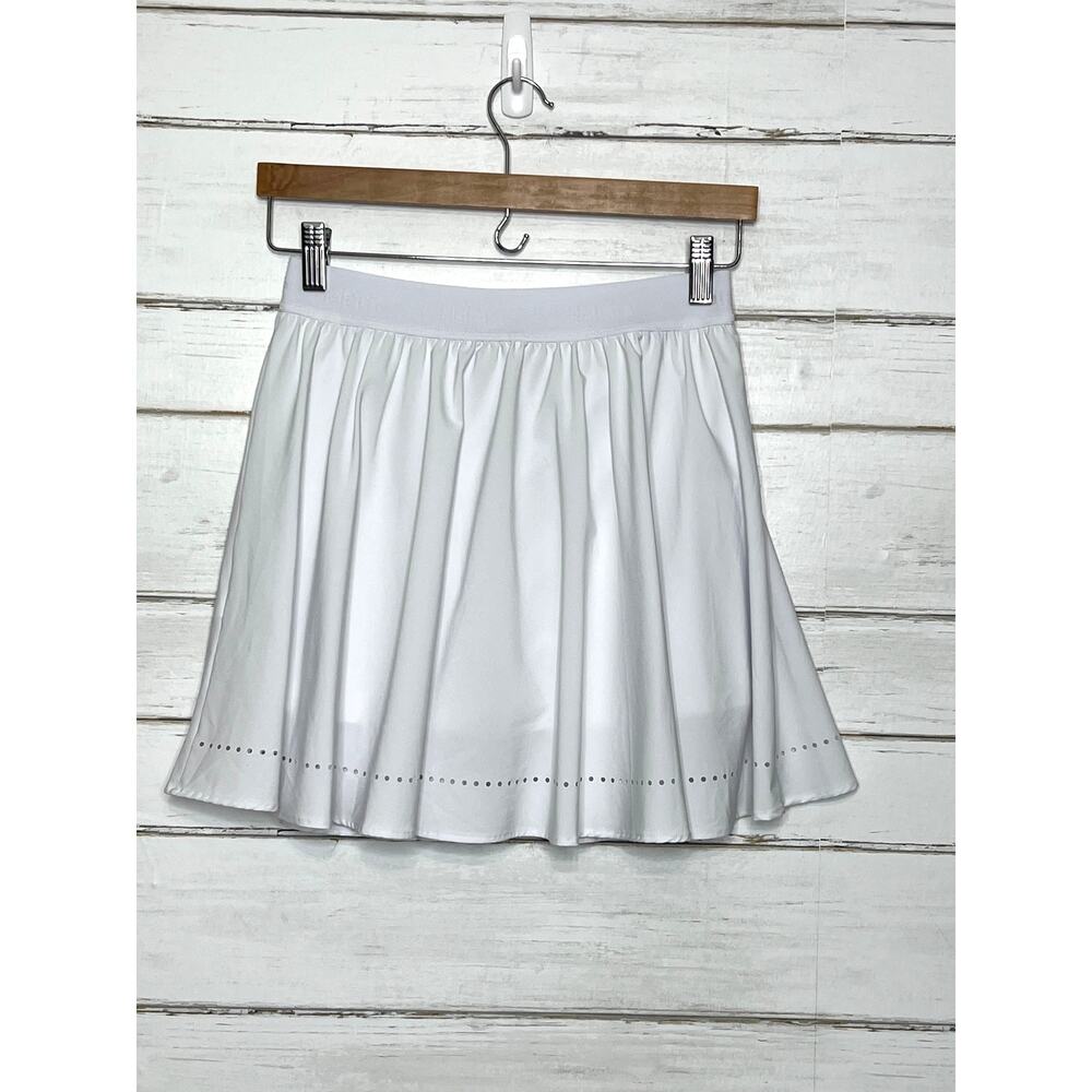 Halara White Athletic Tennis Skirt Skort Built In Shorts Pocket Size Small